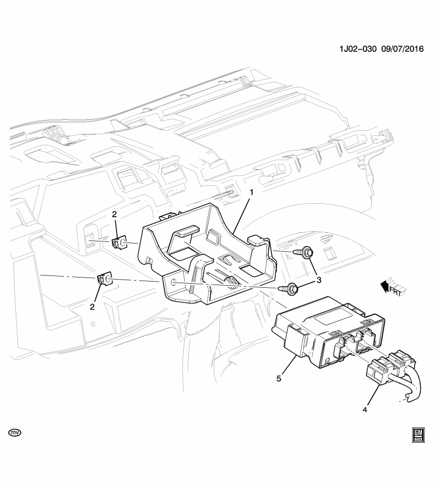 GM 42488521 Bracket, Serial Data Gateway
