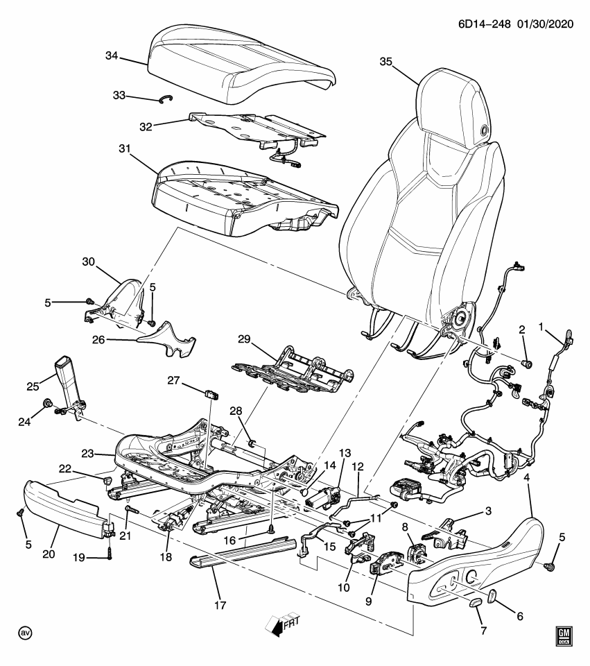 GM 13383906 Bolt,Rear Seat