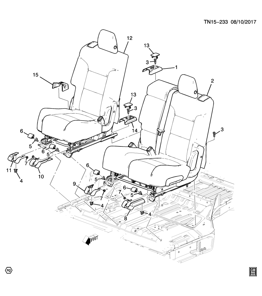 GM 84216748 Cover, R/Seat Track Rear Outboard *Black