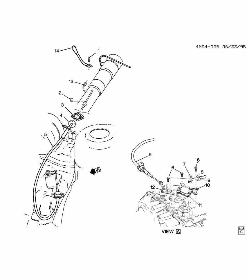 GM 26049672 Automatic Transmission Shifter Cable Assembly