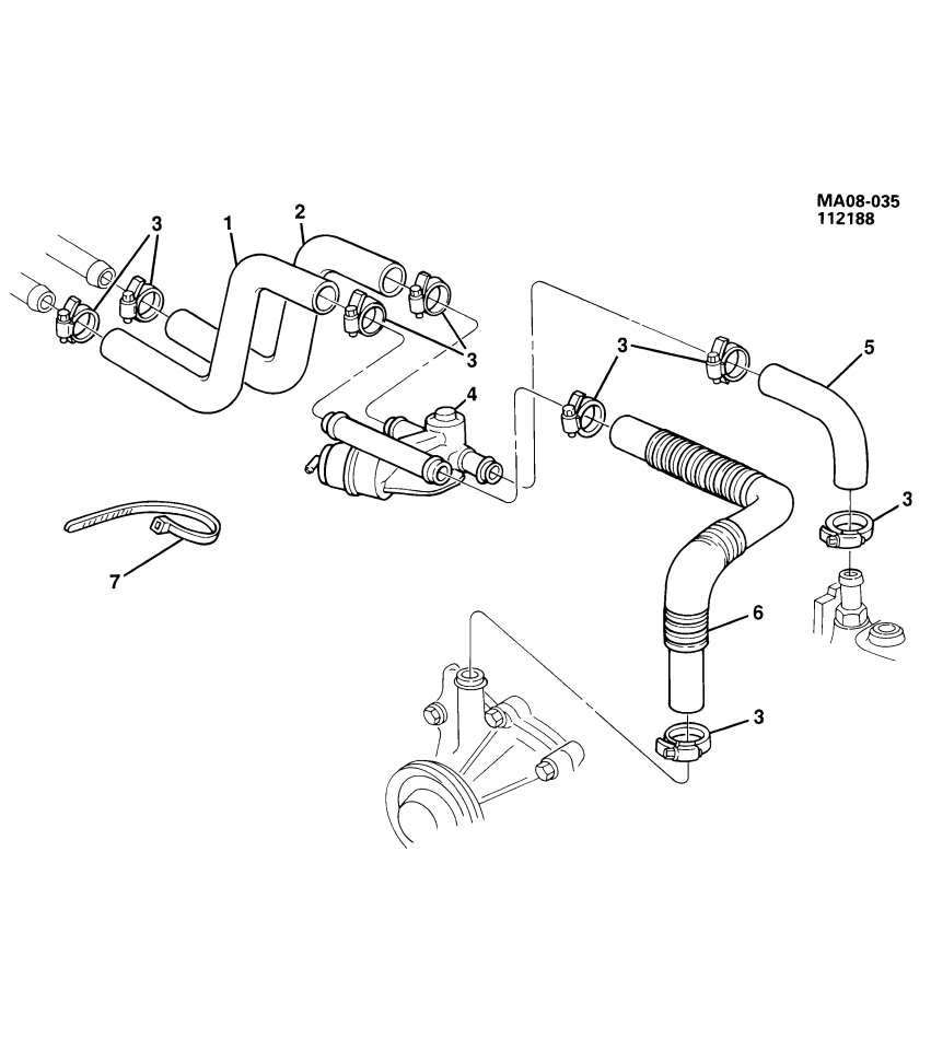 GM 25509850 Hose,Heater Inlet