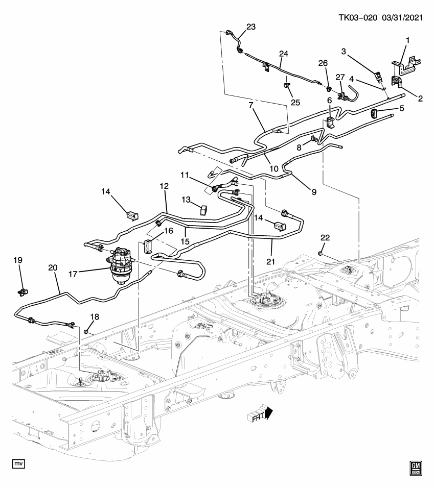GM 84077210 Pipe Assembly, Fuel Feed