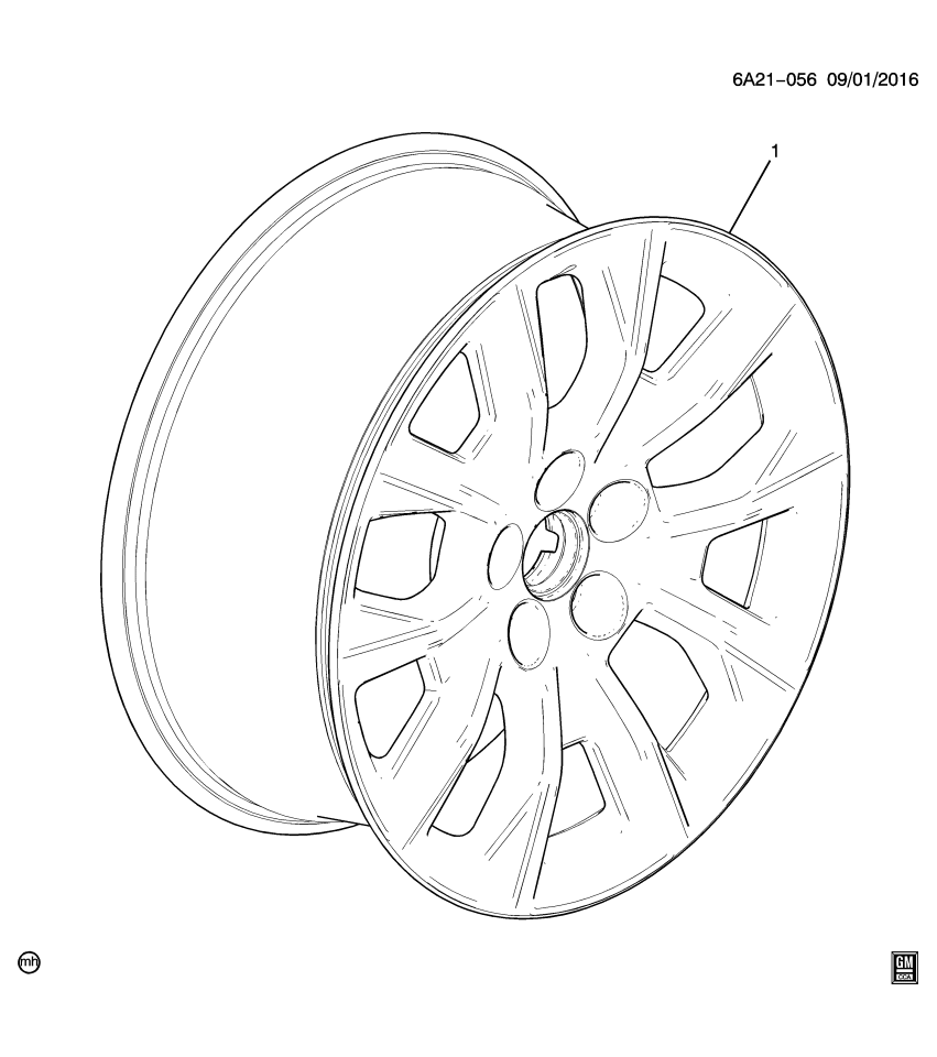 GM 19302647 Wheel Rim,Pkg *Install .30