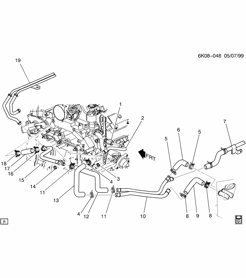 GM 25664282 Pipe Assembly, Heater Outlet