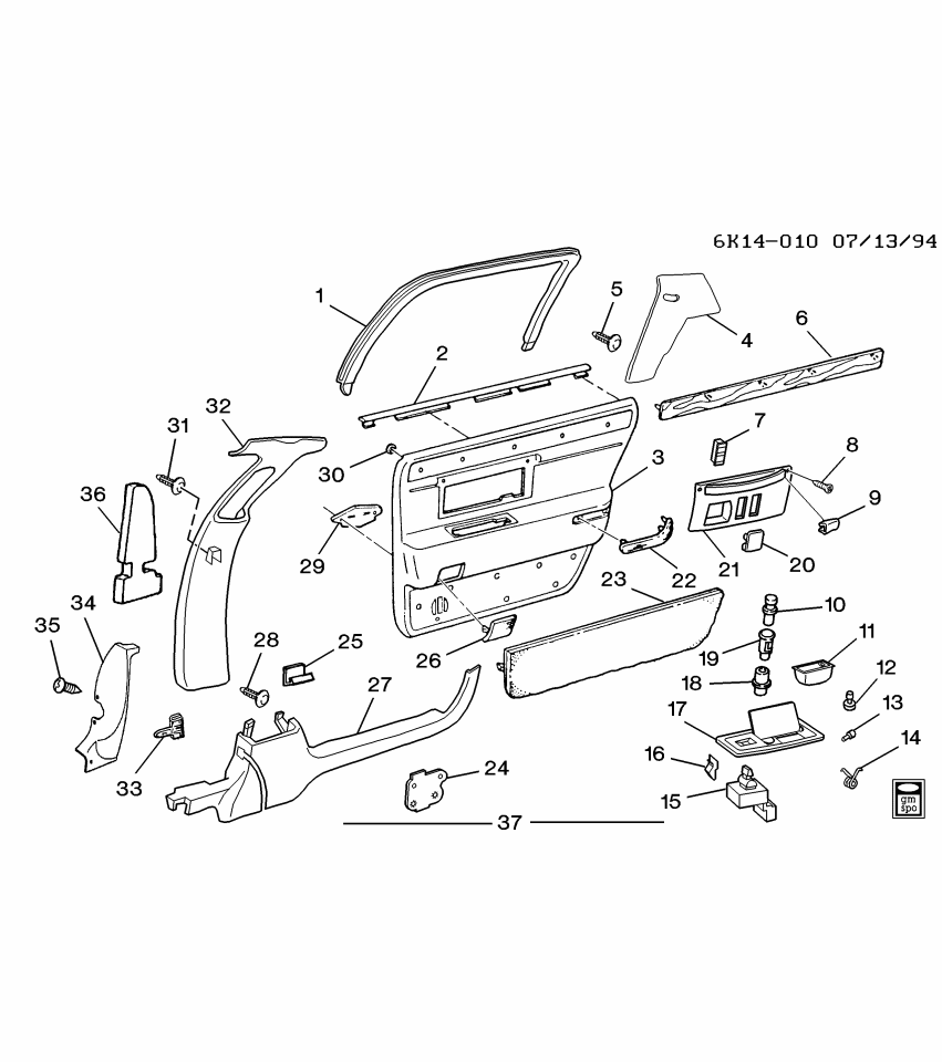 GM 25648183 CARPET, Front/Complete Floor