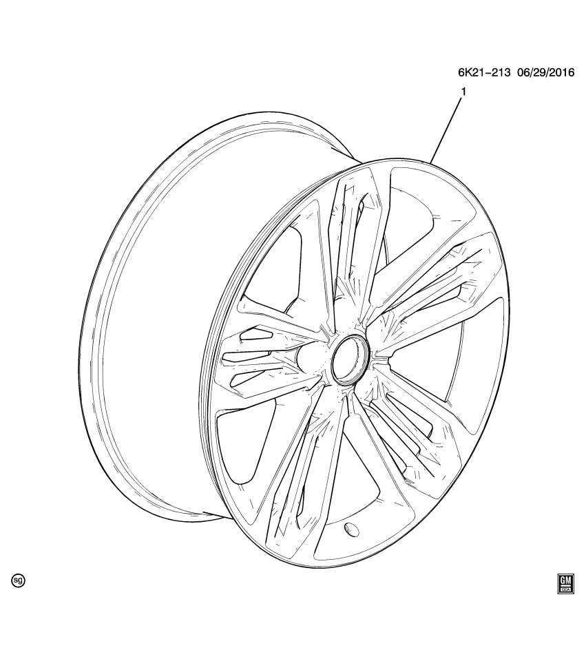 GM 84289706 Wheel Rim Kit, Al *Install 0.30