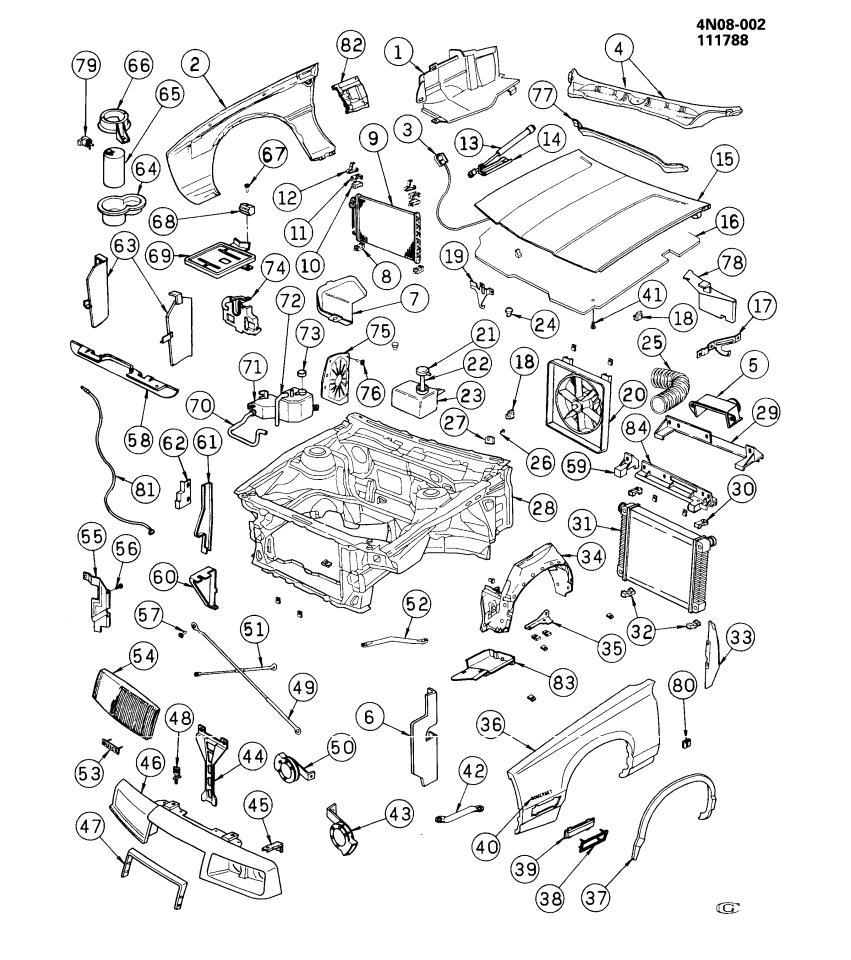 GM 22552922 Insulator, Hood
