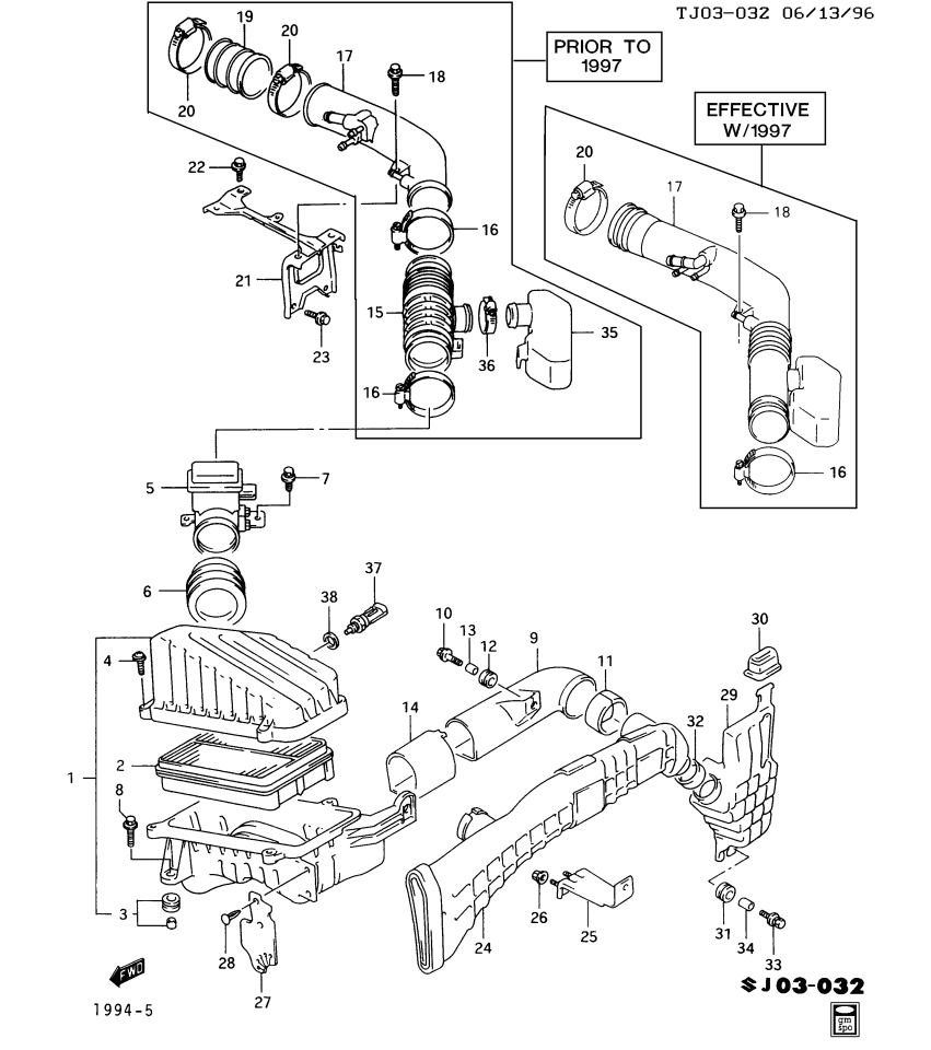 GM 91171929 BUSHING, Air Cleaner Intake