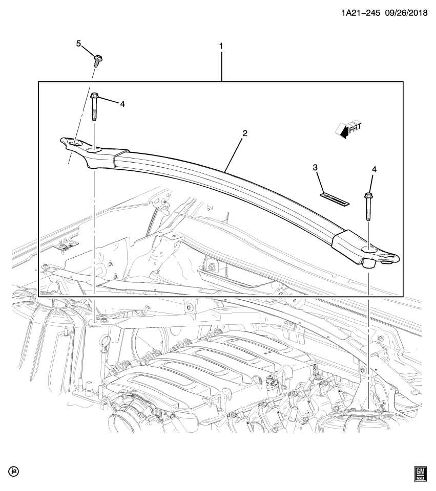 GM 23392814 Brace Assembly, Front End Sheet Metal Cr