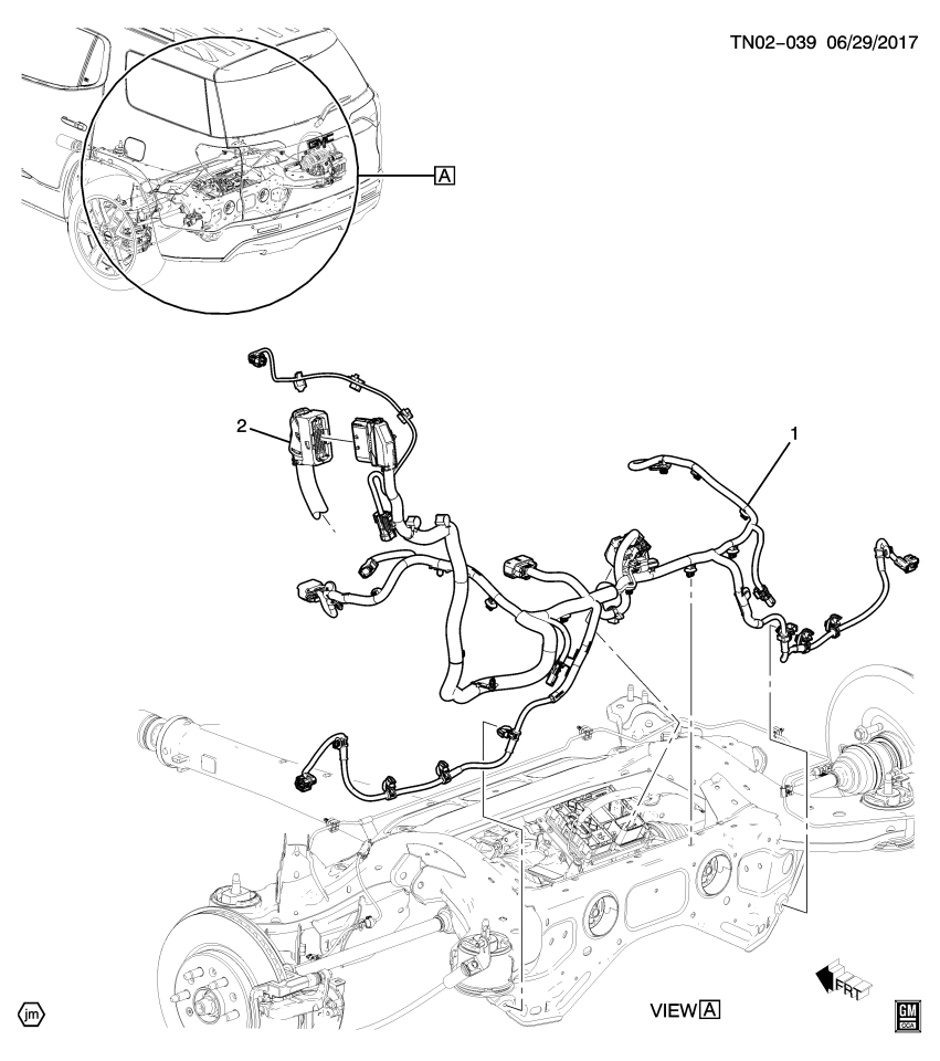 GM 84387210 Harness Assembly, Chas Rr Wrg