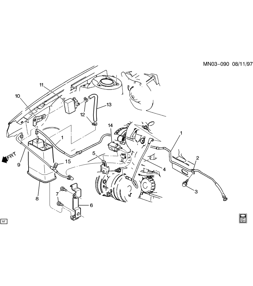 GM 22646794 Bracket, Evap Emission Canister Vent Solenoid Valve