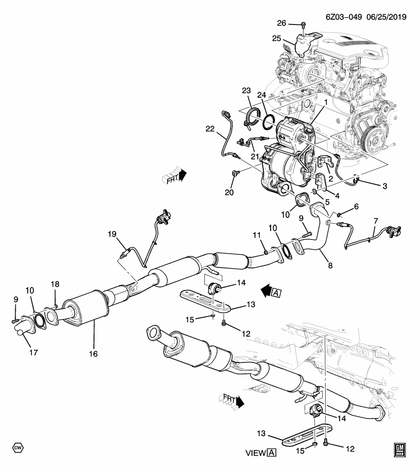 GM 55496393 Sensor Assembly, Exh Temp (Posn 3)