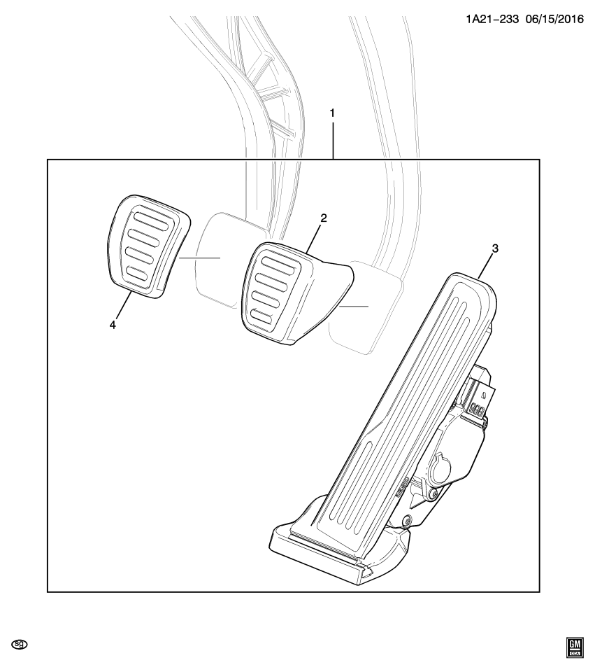 GM 85625853 PAD ASM-BRK PED