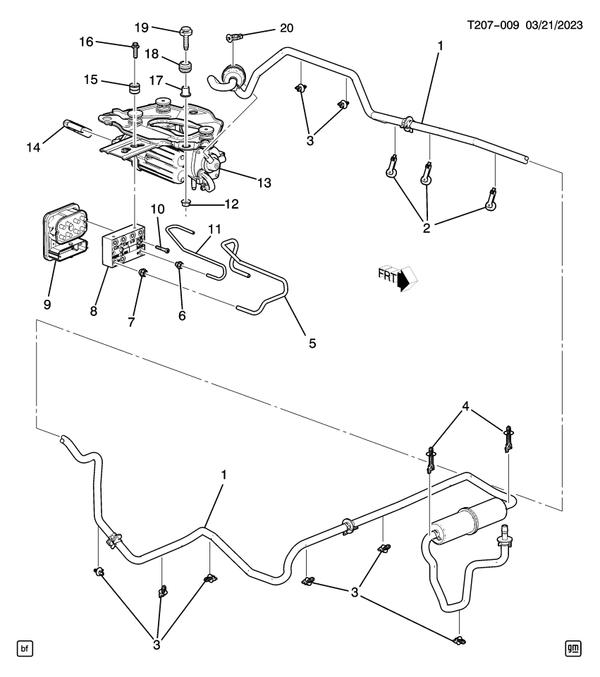 GM 85631345 MODULE ASM-AUTO LVL CONT