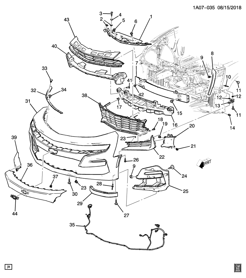 GM 85150863 HARNESS ASM-FRT FOG LP WRG