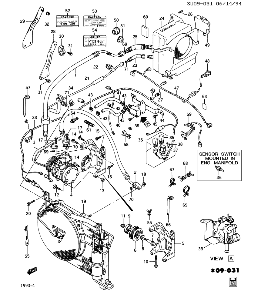 GM 30011748 LABEL, Emissions and Cautions