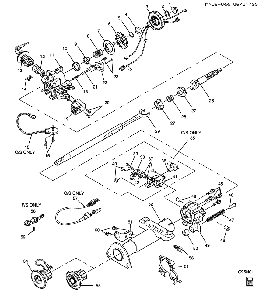 GM 26042655 Bracket, Steering Column Parking Lock Cable Support