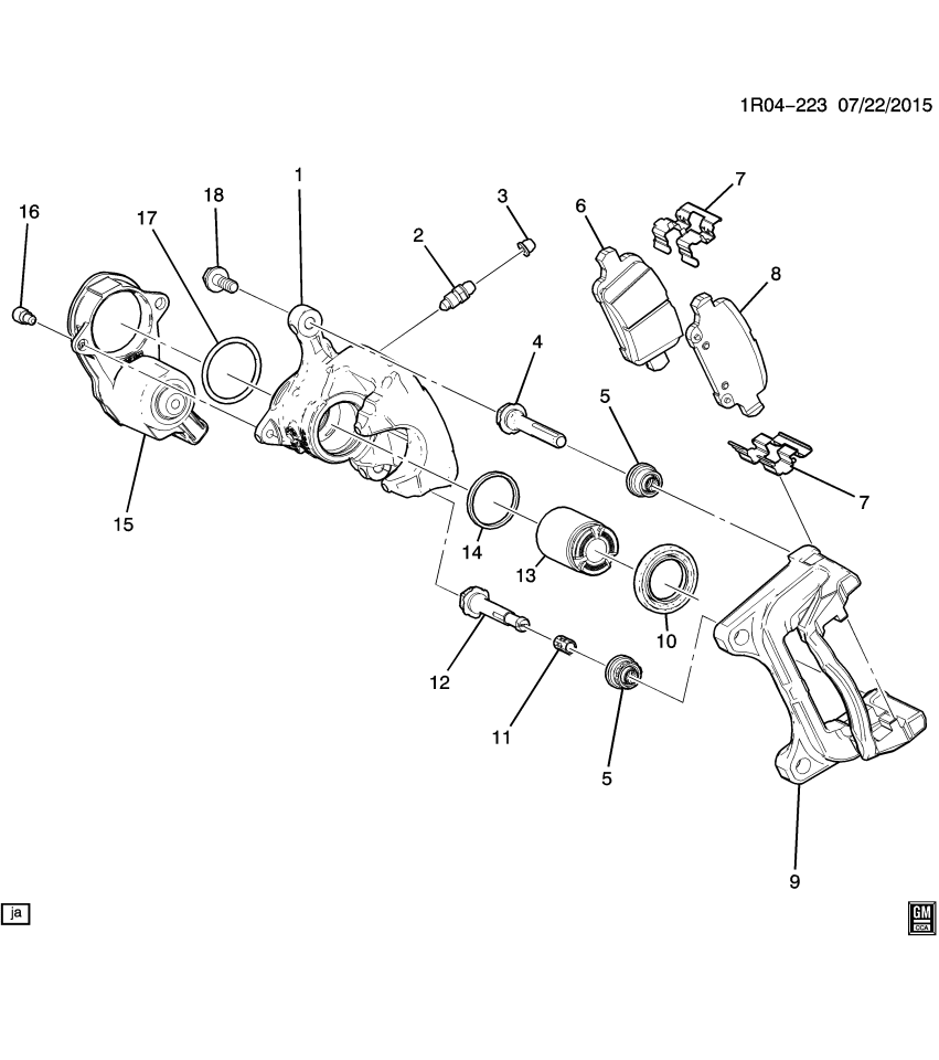 GM 85127903 PAD KIT-RR DISC BRK