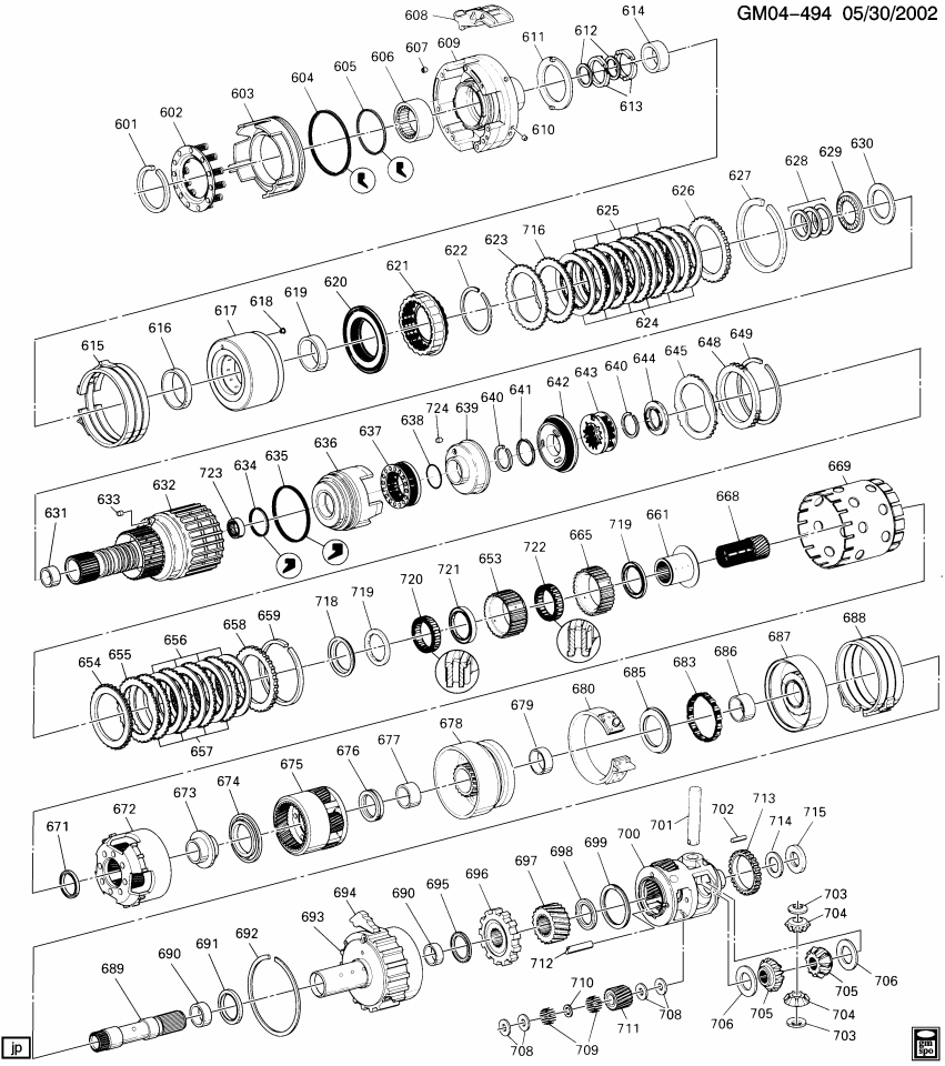 GM 24207616 Gear Kit,Side & Pinion (Head)