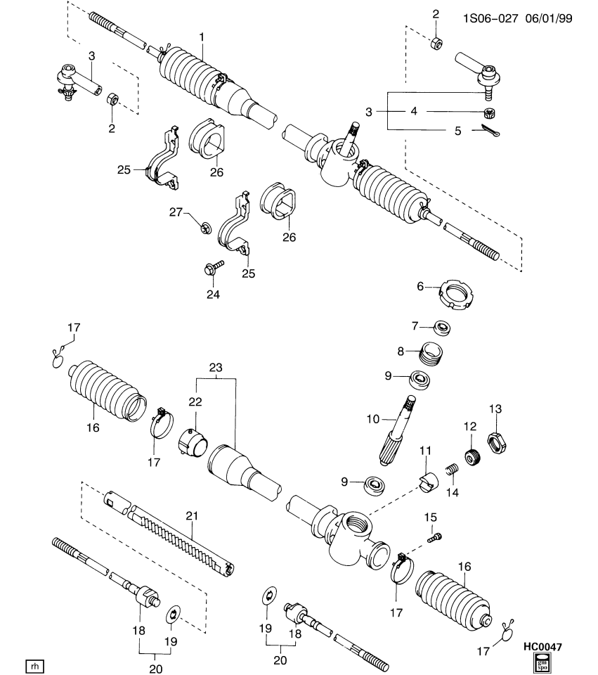 GM 94846510 Rack,Steering Gear