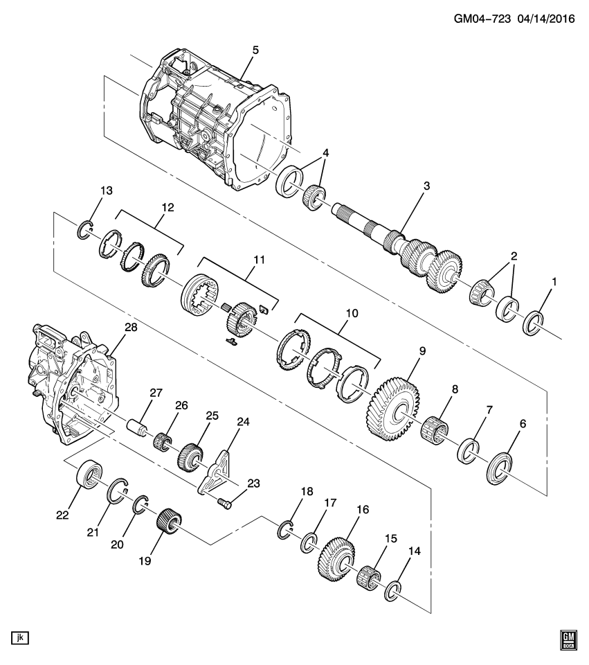 GM 24286122 Gear Assembly, 5Th