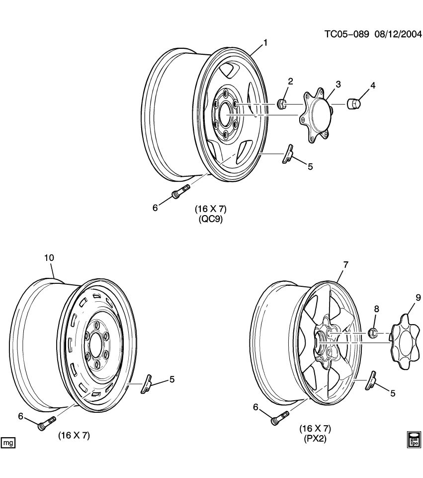 GM 12487562 Wheel Rim Kit,Aluminum *Chrome*