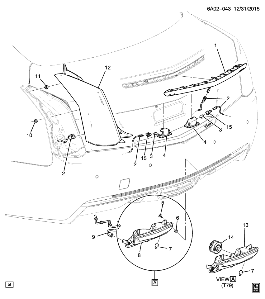 GM 23262478 Lamp,Rear Stop