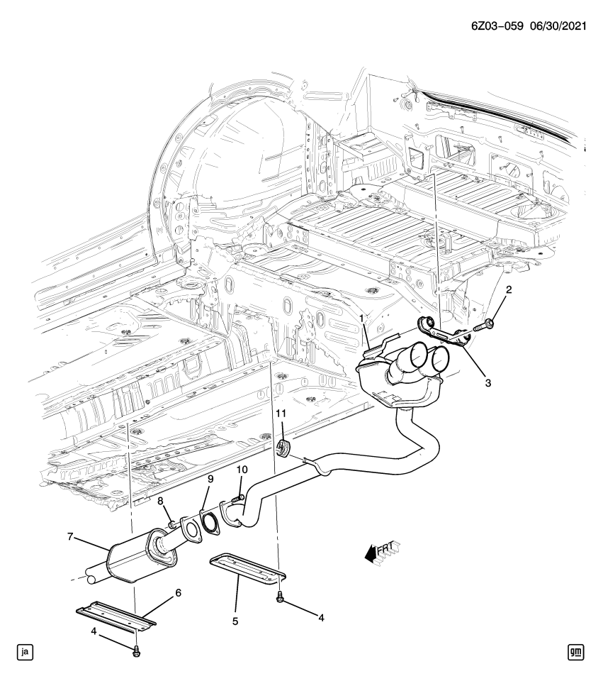 GM 84904708 Muffler Assembly, Exh (W/ Exh Pipe)