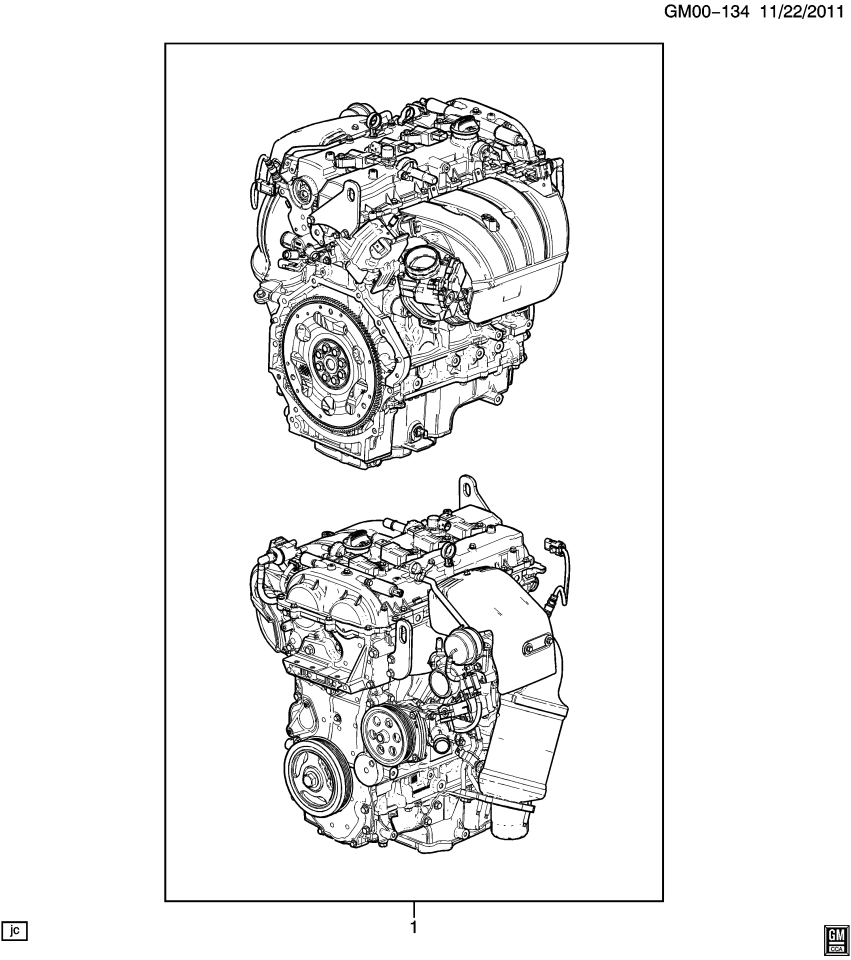GM 12669126 Engine Assembly, Gasoline (Service)