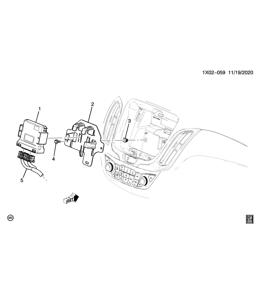 GM 84335408 Bracket, Serial Data Gateway
