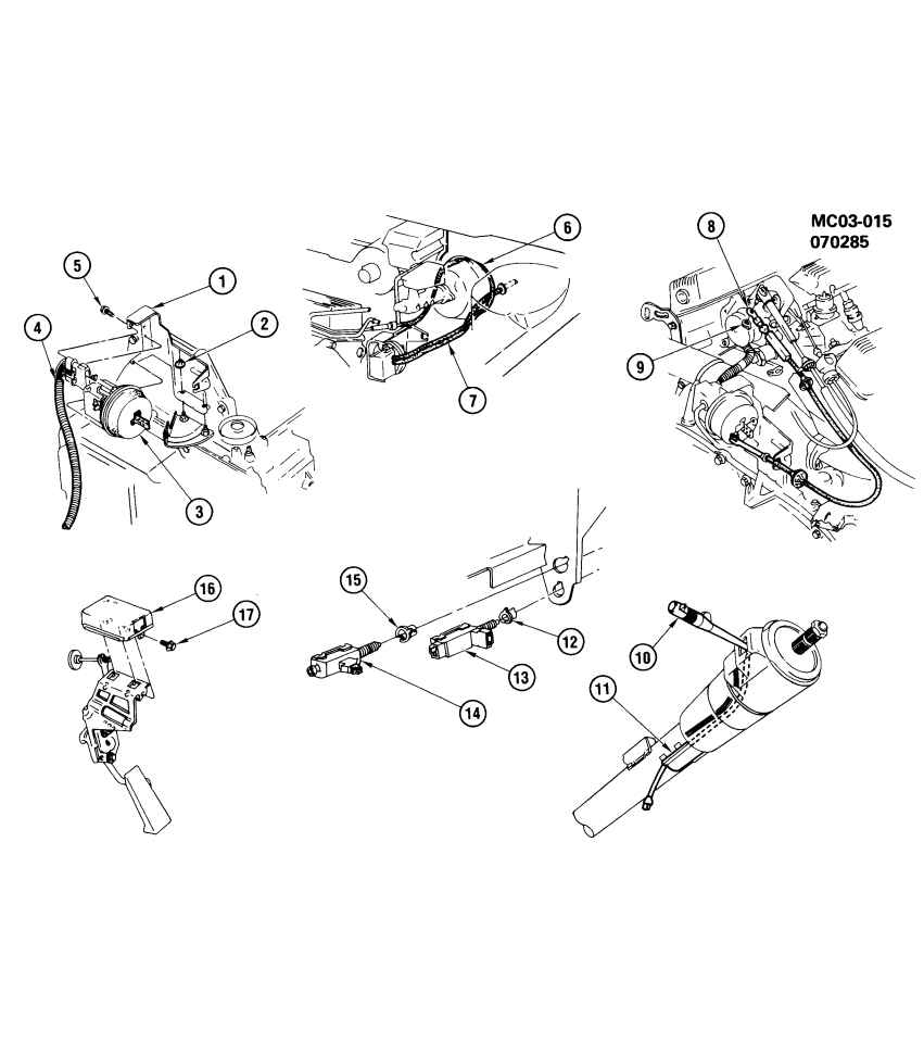 GM 25523976 Cable,Cruise Control Servo