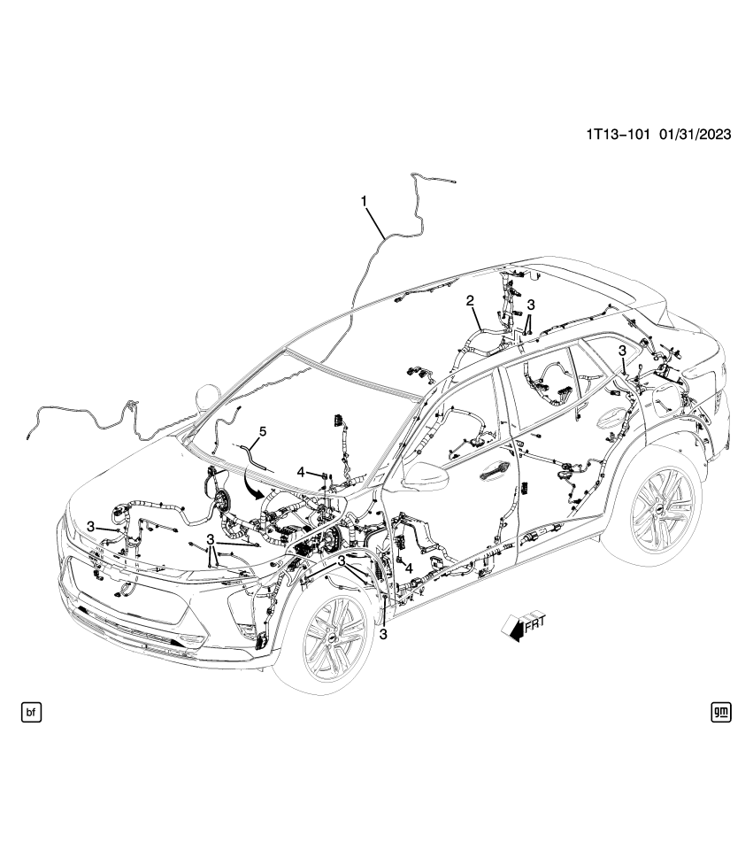 GM 42844170 HARNESS ASM-BODY WRG