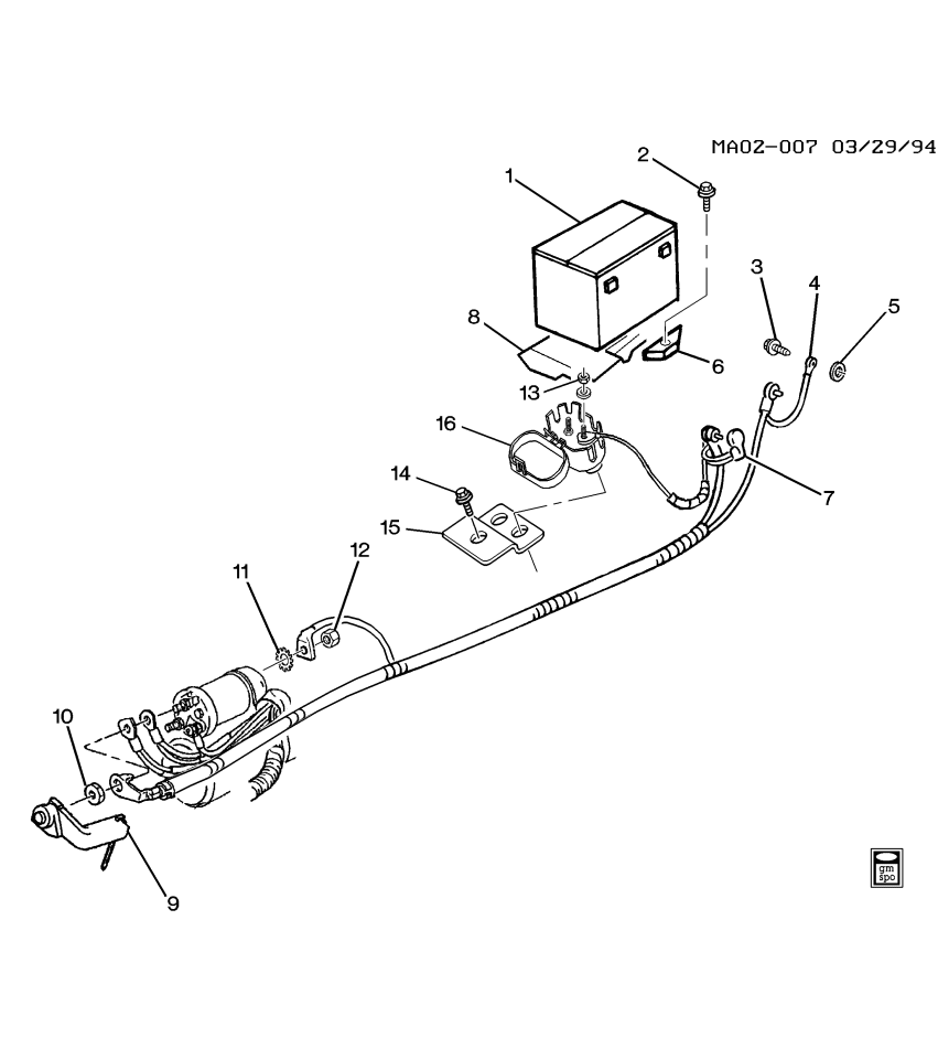 GM 10156121 BRACKET, Main Wiring Junction and Fuse Block