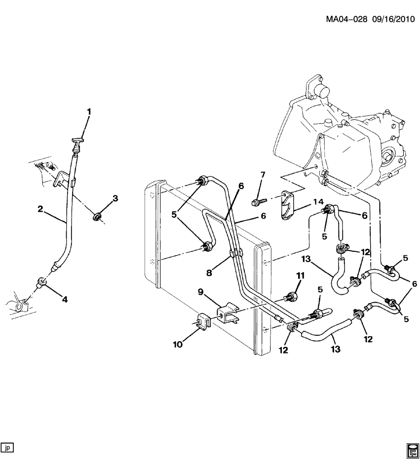 GM 10170119 BRACKET, Transmission Oil Cooler