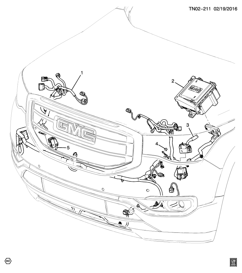 GM 84596795 Harness Assembly, Fwd Lp Wrg