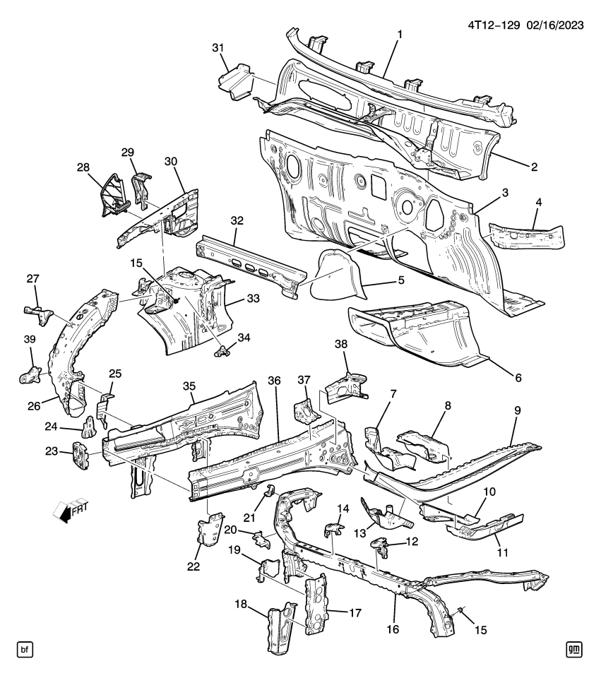 GM 60007866 SPACER-DRIVETRAIN & FRT SUSP FRM