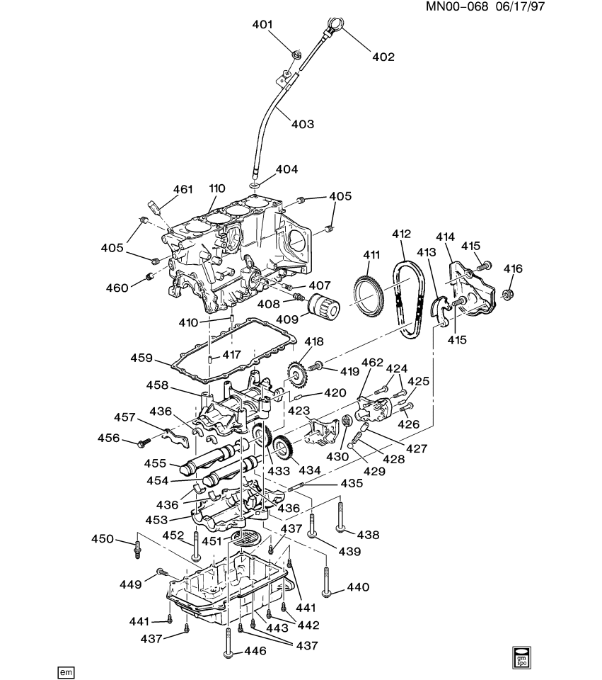 GM 12360437 Bearing,Balance Shaft