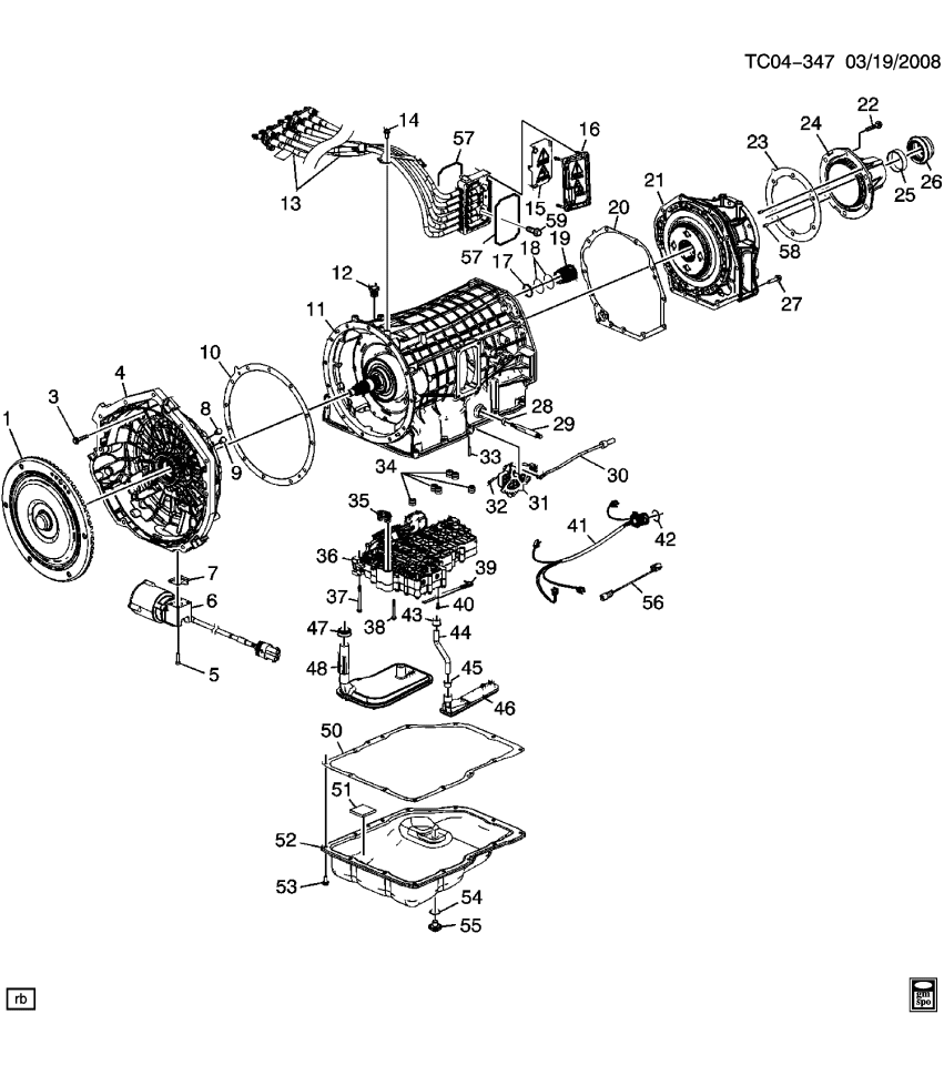 GM 19168276 Seal Kit,Automatic Transmission Service (Cntrl Solenoid Valve Asm)