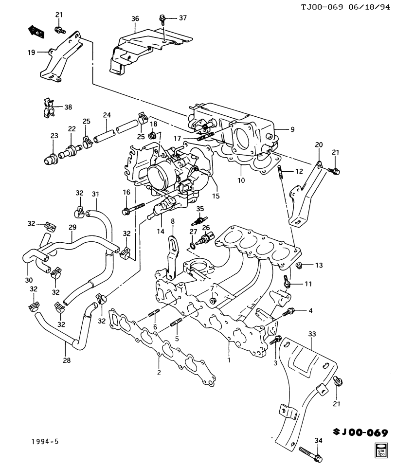 GM 91175411 Housing,Idle Air Control Valve