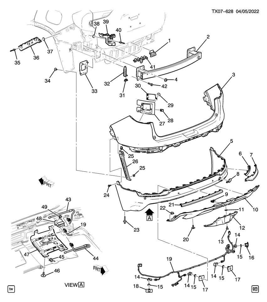 GM 23462442 Bracket, Rear Parking Asst Alarm Sensor