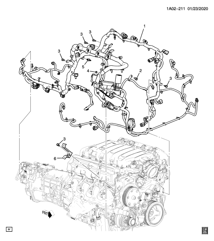 GM 23349957 Bracket,Engine Wiring Harness