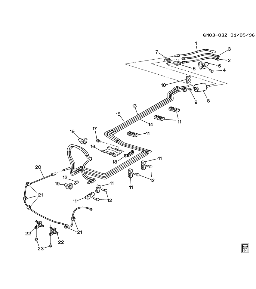 GM 25625163 Pipe Assembly, Fuel Return Front
