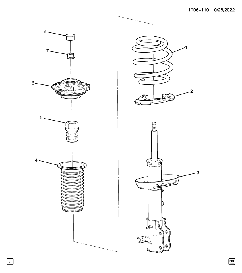 GM 42733364 STRUT ASM-FRT SUSP