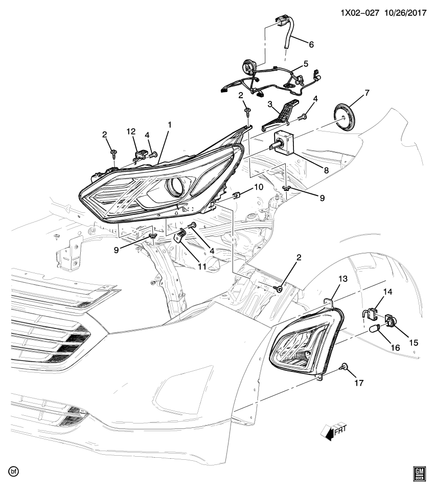 GM 84689971 Lamp Assembly, Front T/Sig