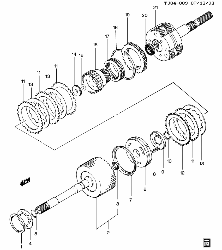 GM 96041269 Seal,3rd Clutch Piston Inner