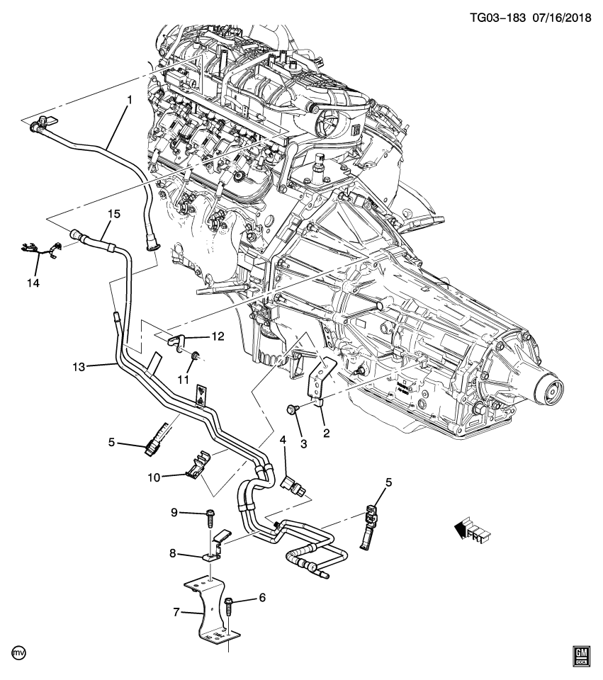 GM 23301412 Pipe Assembly, Fuel Feed & Evap Emission & Return Front