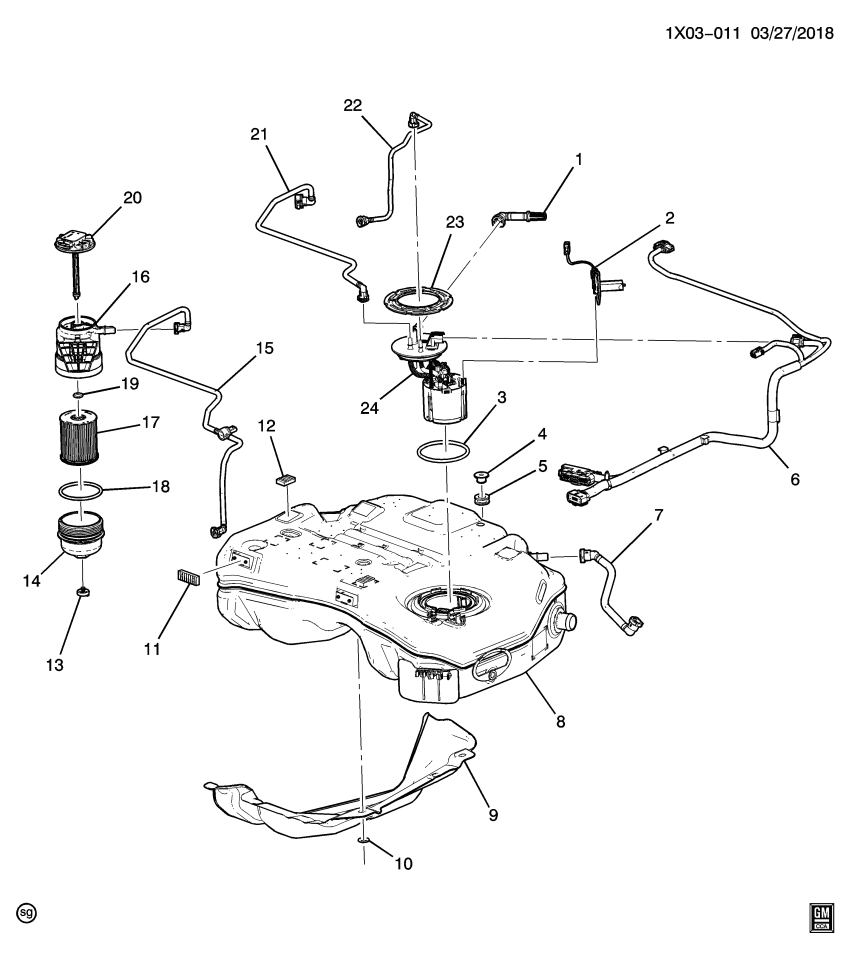 GM 84361083 Hose Assembly, F/Tnk Vent