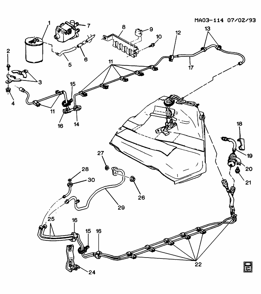 GM 10228416 Hose Assembly, Fuel Feed & Return