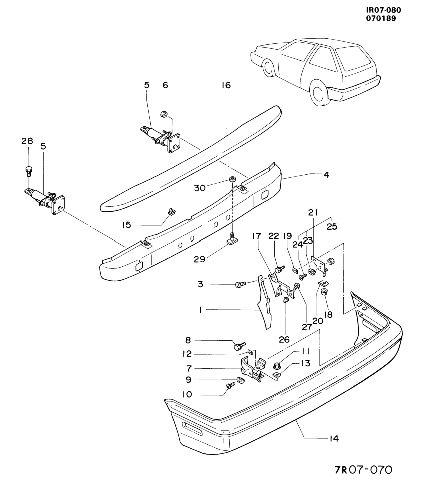 GM 94452341 Stud, Special Bumper To Stiffener