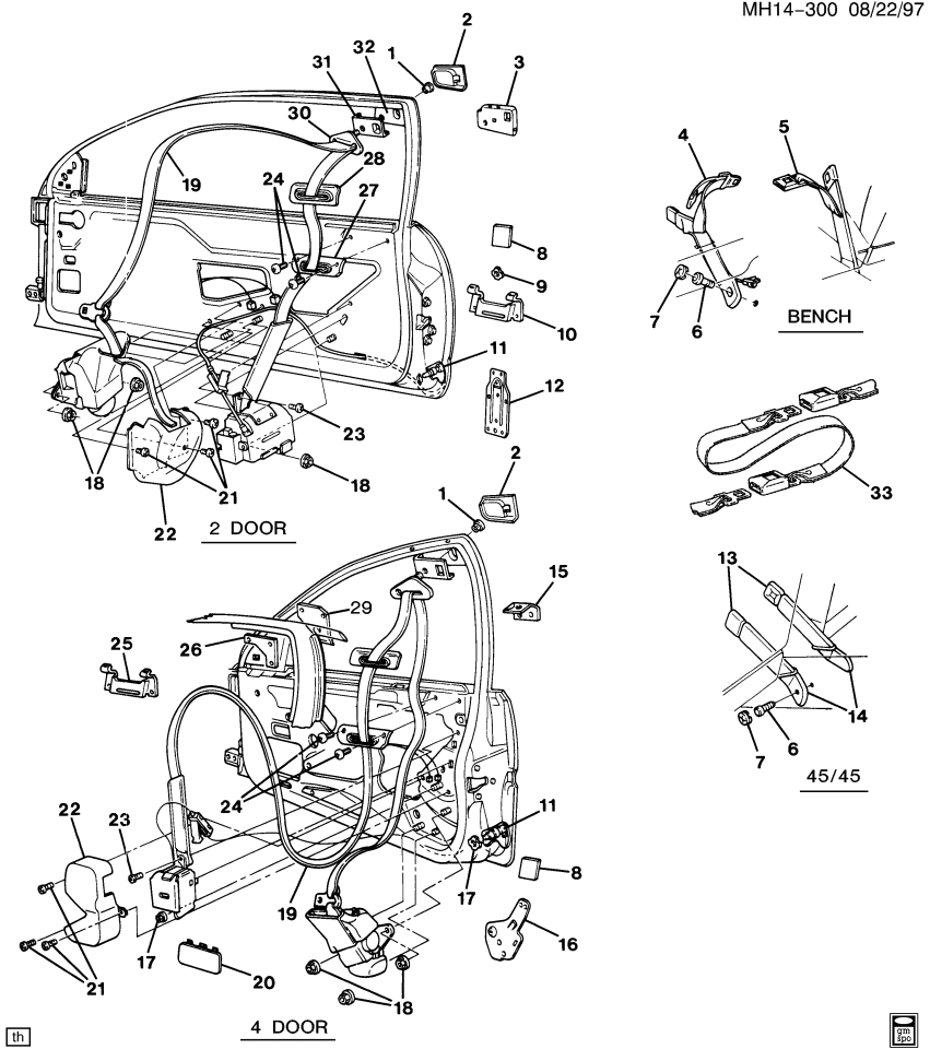 GM 20630960 RETR CVR